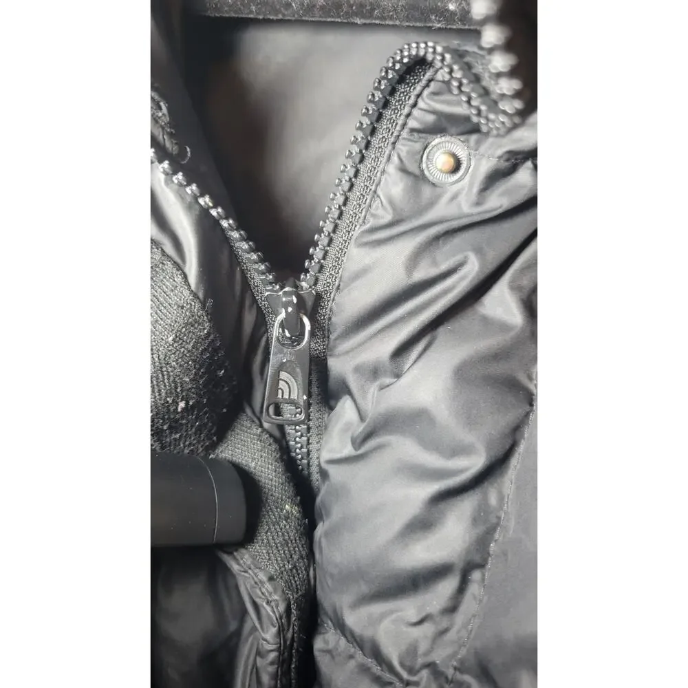 The North Face Women’s Black Hooded Long Down Puffer Coat Jacket Size M - Picture 7 of 12